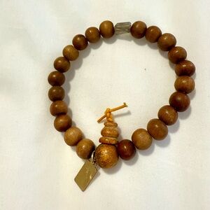 Judith Bright Sandalwood Beaded Bracelet